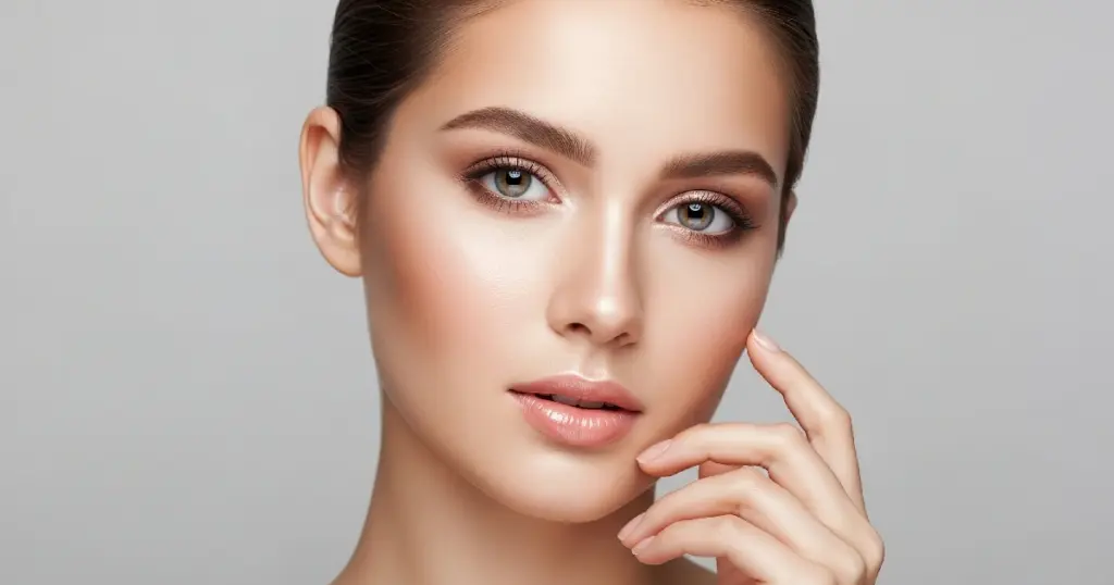 A young woman with glowing skin representing anti-aging skincare in Ventura, CA